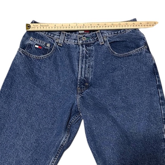 Vintage 90's Tommy Hilfiger Women's High Rise Straight Leg Jeans Size 14 - Picture 3 of 5